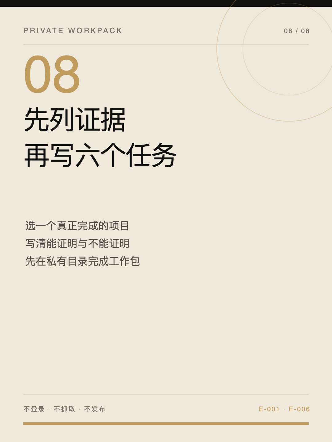 从一个真实项目开始建立六平台工作包